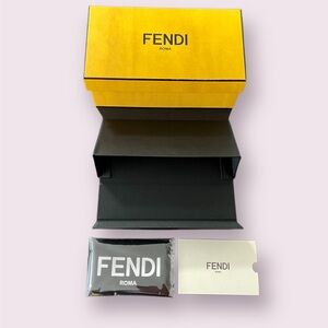 Fendi Sunglasses / Eyeglasses Case, Box and Cleaning Cloth